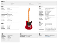 Fender American Ultra II Tele MN Sinister Red Fender American Ultra II Tele MN Sinister Red